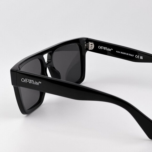 Off-White SPRINGFIELD Women Sunglasses Black Square Grey Model OERI133 1007 - Picture 7 of 11